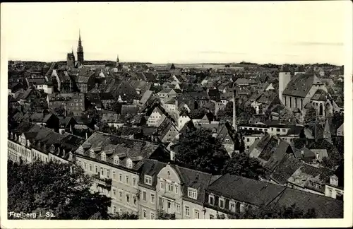 Ak Freiberg in Sachsen, Blick über die Stadt