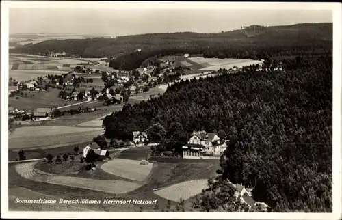 Ak Herrndorf Hetzdorf Halsbrücke Mittelsachsen, Bergschlößchen, Panorama