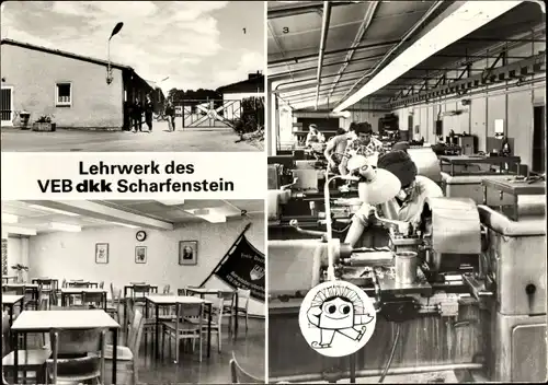 Ak Scharfenstein Drebach, Lehrwerk des VEB dkk Scharfenstein