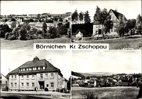 Ak Börnichen im Erzgebirge, Klubhaus, Ferienheim, Panorama