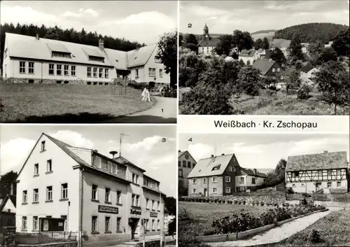 Ak Witzschdorf Gornau im Erzgebirge, Kindergarten, Teilansicht, Rathaus, Am Park