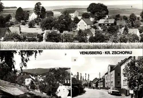 Ak Venusberg Drebach im Erzgebirge, Teilansicht, Hauptstraße