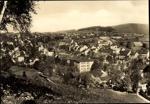 Ak Schönheide im Erzgebirge Sachsen, Panorama mit dem Kuhberg