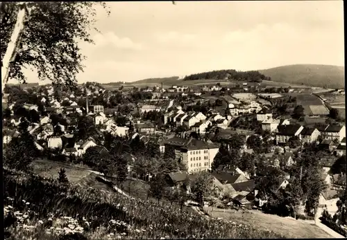 Ak Schönheide im Erzgebirge Sachsen, Panorama mit dem Kuhberg