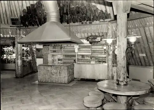 Ak Sosa Eibenstock im Erzgebirge, Konsum Gaststätte Meiler, Innenraum