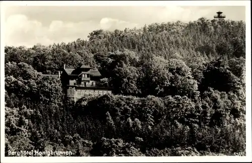 Ak Löbau in Sachsen, Blick auf Berghotel Honigbrunnen