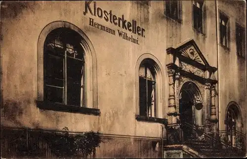 Ak Roßwein, Klosterkeller, Inh. Hermann Wilhelmi, Altes Abthaus