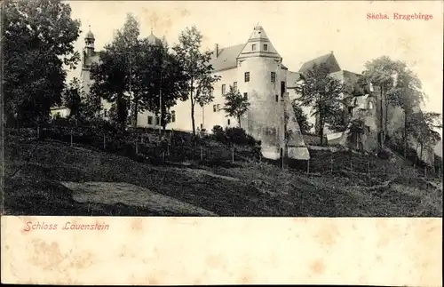 Ak Lauenstein Altenberg im Erzgebirge, Schloss