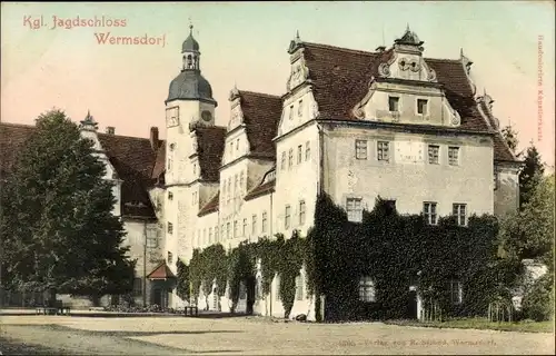 Ak Wermsdorf in Sachsen, Königliches Jagdschloss