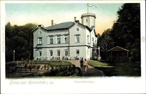 Ak Hainichen in Sachsen, Parkschlösschen