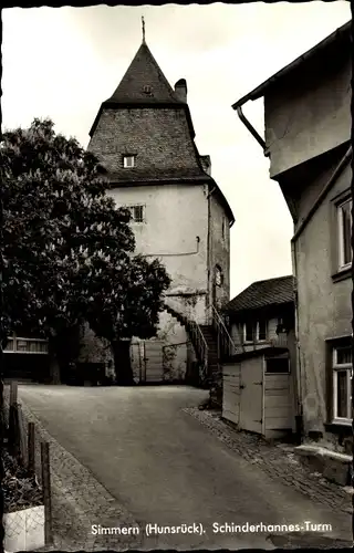 Ak Simmern im Hunsrück, Schinderhannesturm