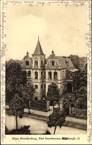 Ak Bad Oeynhausen, Haus Brandenburg in der Weststraße 21