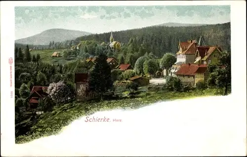 Litho Schierke Wernigerode am Harz, Panorama