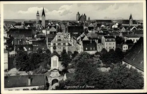 Ak Ingolstadt an der Donau Oberbayern, Blick über die Stadt