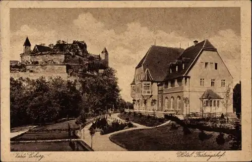 Ak Coburg in Oberfranken, Hotel Festungshof, Veste Coburg