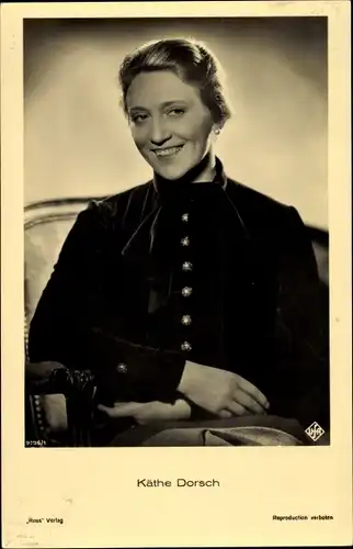 Ak Schauspielerin Käthe Dorsch, Portrait