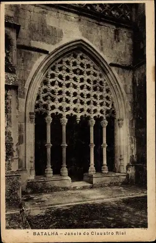 Ak Batalha Portugal, Janela do Claustro Rial