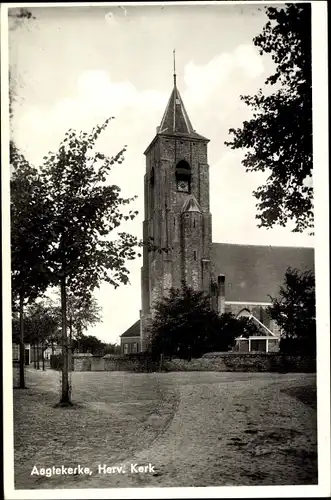Ak Aagtekerke Zeeland Niederlande, Herv. Kerk