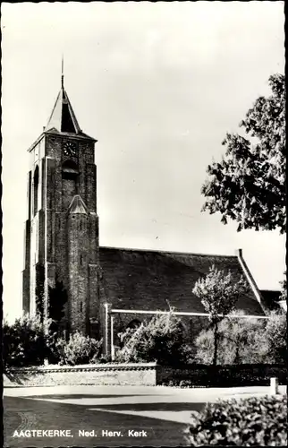 Ak Aagtekerke Zeeland Niederlande, Ned. Herv. Kerk