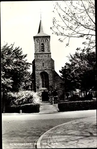 Ak Serooskerke Walcheren Zeeland Niederlande, Ned. Herv. Kerk