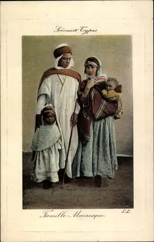Ak Famille Mauresque, Maghreb, Arabische Familie