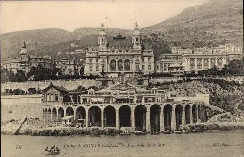 Ak Monte Carlo Monaco, Casino, Vue prise de la Mer