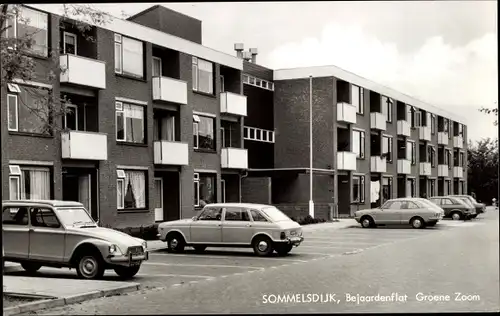 Ak Sommelsdijk Insel Goeree Overflakkee Südholland, Bejaardenflat Groene Zoom, Autos