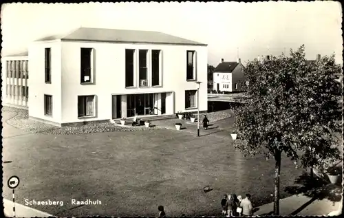 Ak Schaesberg Landgraaf Limburg Niederlande, Raadhuis