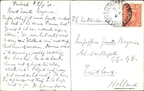 Foto Ak Bossington Somerset England, Village Scene