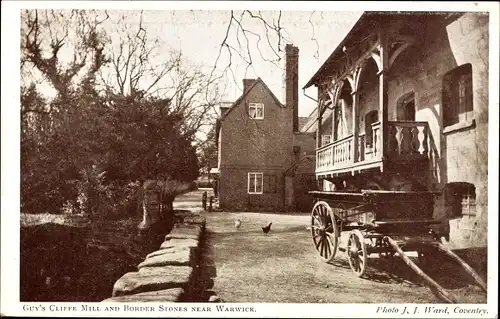 Ak Guy's Cliffe West Midlands, Mill and Border Stones near Warwick