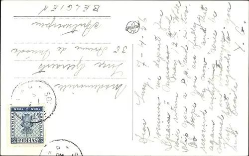 Ak Stockholm Schweden, Stadshuset fran Söder