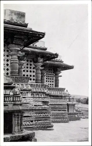 Ak Halebid Indien, Hoysalesvara temple, Part view