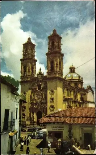 Ak Taxco Mexiko, Catedral de Santa Prisca, Asturiana