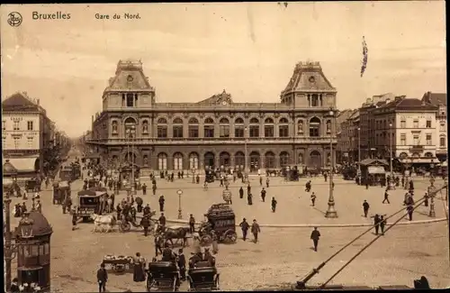 Ak Bruxelles Brüssel, Gare du Nord