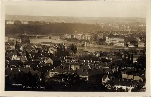 Ak Praha Prag Tschechien, Pohled s Petrina