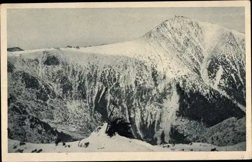 Ak Pec pod Sněžkou Petzer Riesengebirge Region Königsgrätz, Riesenbaude, Bouda v Obřím Dole