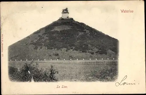 Ak Waterloo Wallonisch Brabant, Le Lion