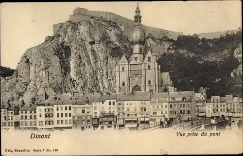 Ak Dinant Wallonien Namur, Vue prise du pont