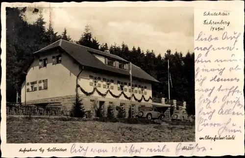 Ak Fahrenberg Waldthurn in der Oberpfalz, Schutzhaus