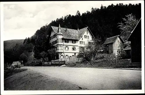 Ak Schönegründ Schönmünzach im Murgtal Baiersbronn im Schwarzwald, Gasthaus zum Hirsch
