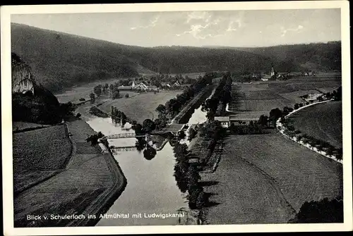 AK Essing, Blick vom Schulerloch ins Altmühltal mit Ludwigskanal