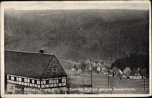 Ak Ober Holzhau Rechenberg Bienenmühle Erzgebirge, Panorama