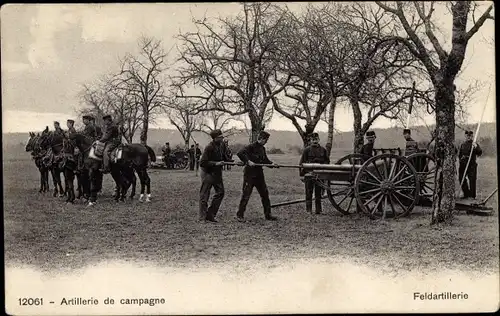 Ak Artillerie de campagne, französische Feldartillerie