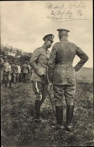 Ak Kronprinz Wilhelm von Preußen, Deutsche Soldaten in Uniformen, I WK