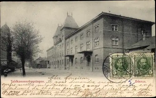 Ak Odense Dänemark, Toldkammerbygningen