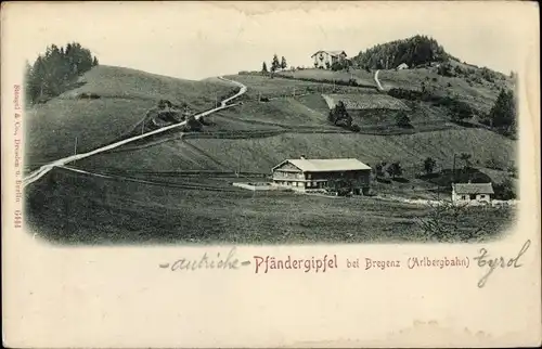 Ak Bregenz am Bodensee Vorarlberg, Pfändergipfel