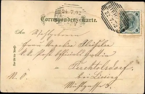 Künstler Litho Sterzing Vipiteno Südtirol, Straßenpartie, Kirche