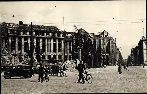 Ak Berlin, Leipziger Platz mit Wertheimhaus, Serie Und neues Leben blüht aus den Ruinen