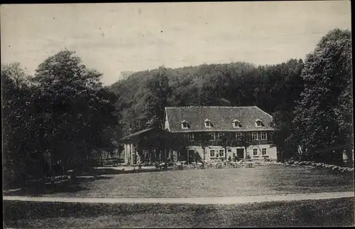Ak Ballenstedt im Harz, Selkemühle im Selketal, Hotel Burg Anhalt