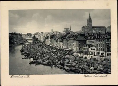 Ak Kaliningrad Königsberg Ostpreußen, Unterer Fischmarkt